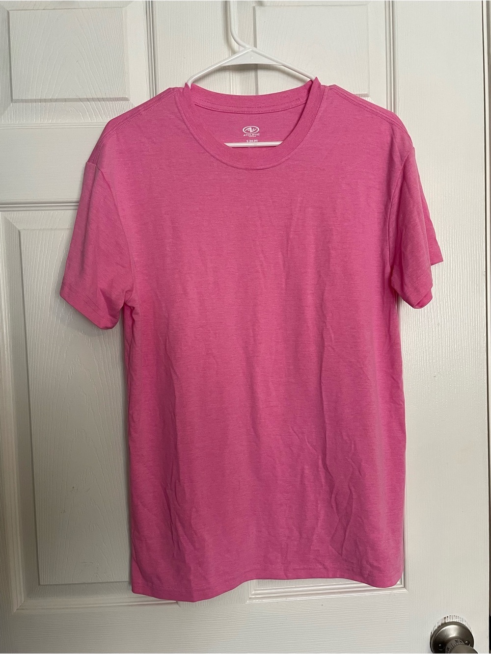 Athletic Works Unisex size Small (34-36) Classic Crewneck T-Shirt - Light Pink